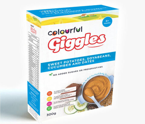 Colourful Giggles (Sweet Potatoes, Soybeans, Cucumber and Dates)